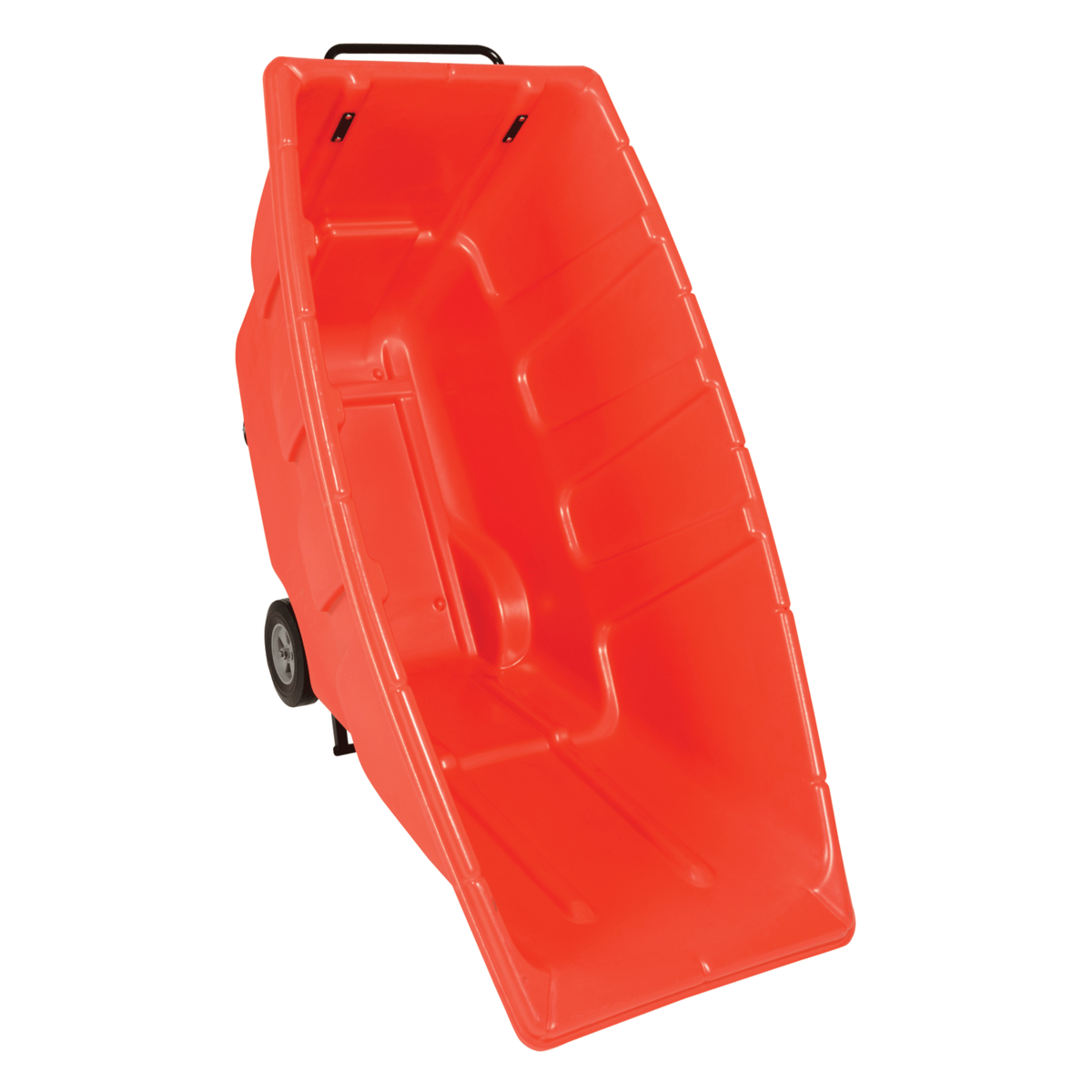 Vestil Plastic Light Duty Tilt Truck 1/2 Cubic Yard 450 Lb. Capacity Red TDT-50-LD-RED