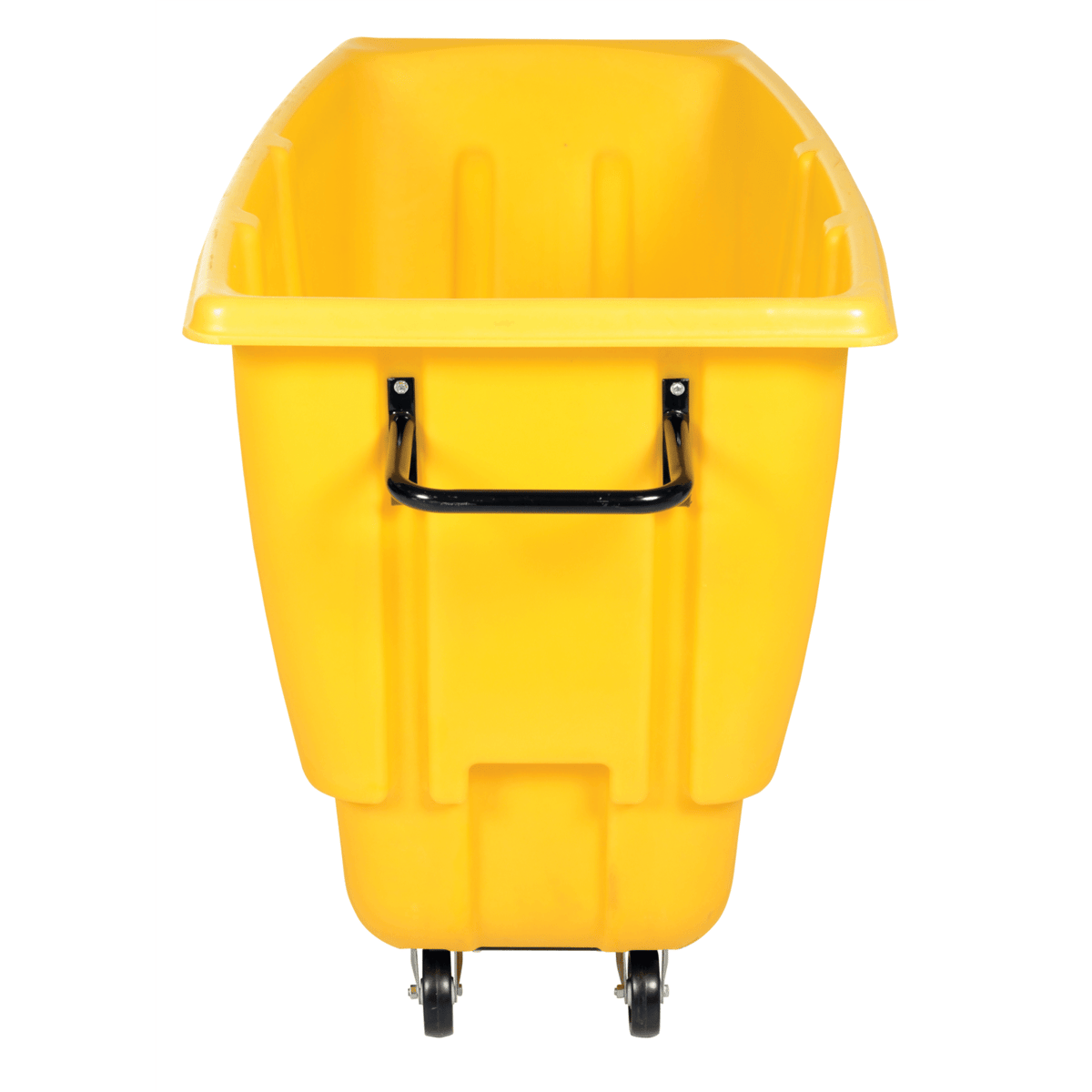 Vestil Plastic Light Duty Tilt Truck 1/2 Cubic Yard 450 Lb. Capacity Yellow TDT-50-LD-YELLOW