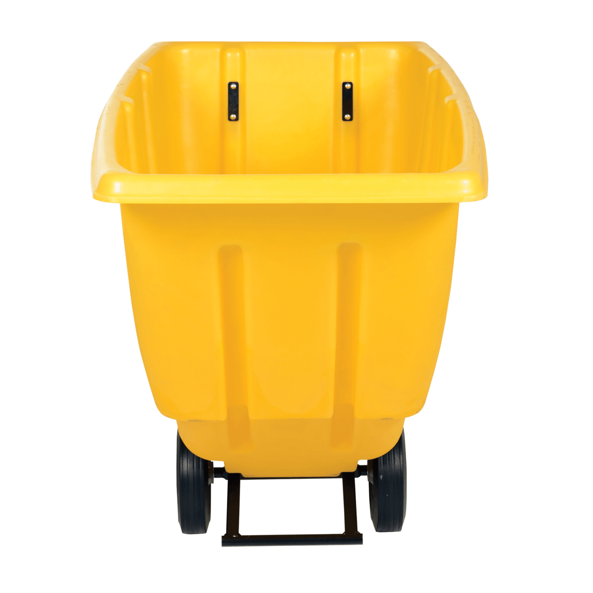Vestil Plastic Light Duty Tilt Truck 1/2 Cubic Yard 450 Lb. Capacity Yellow TDT-50-LD-YELLOW