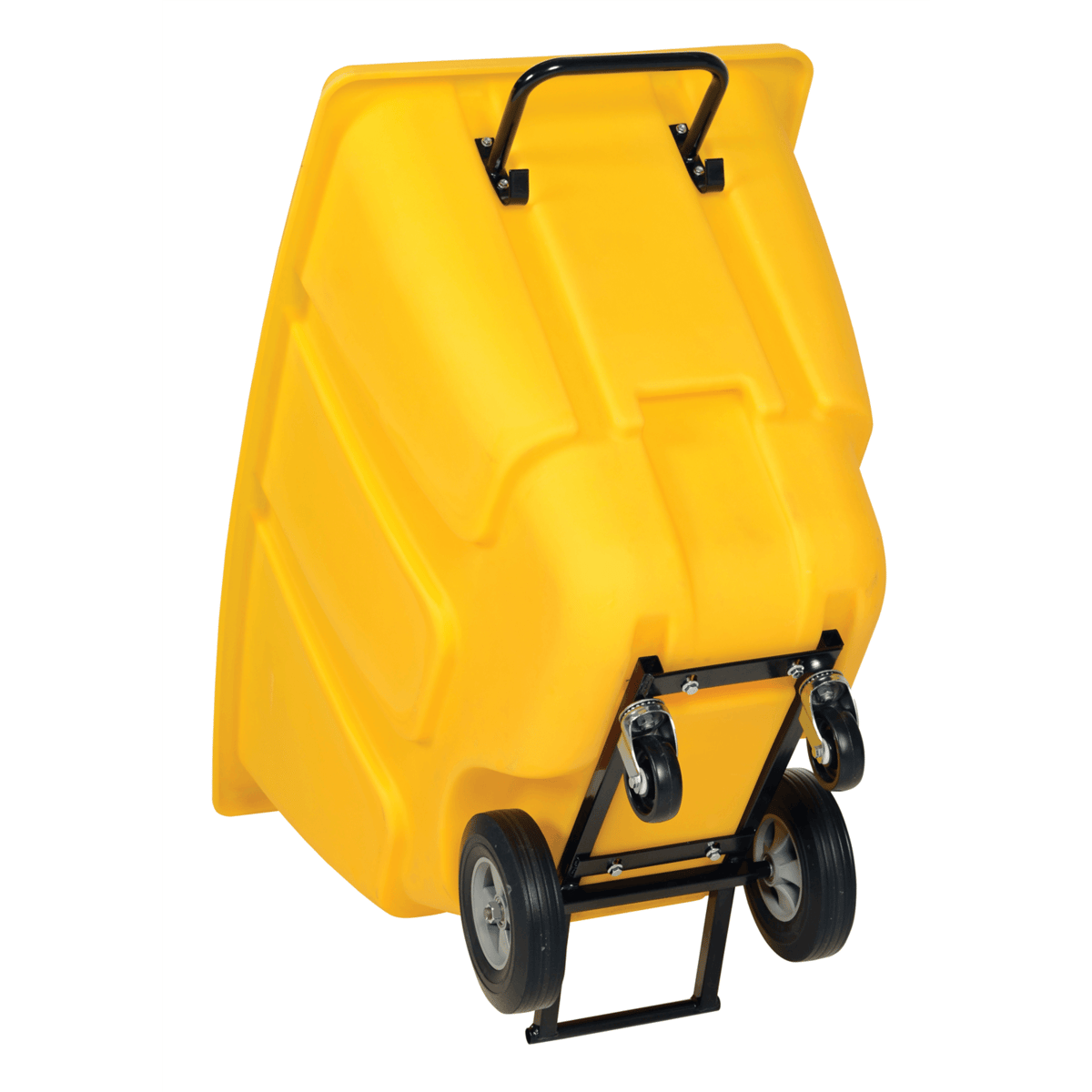 Vestil Plastic Light Duty Tilt Truck 1/2 Cubic Yard 450 Lb. Capacity Yellow TDT-50-LD-YELLOW