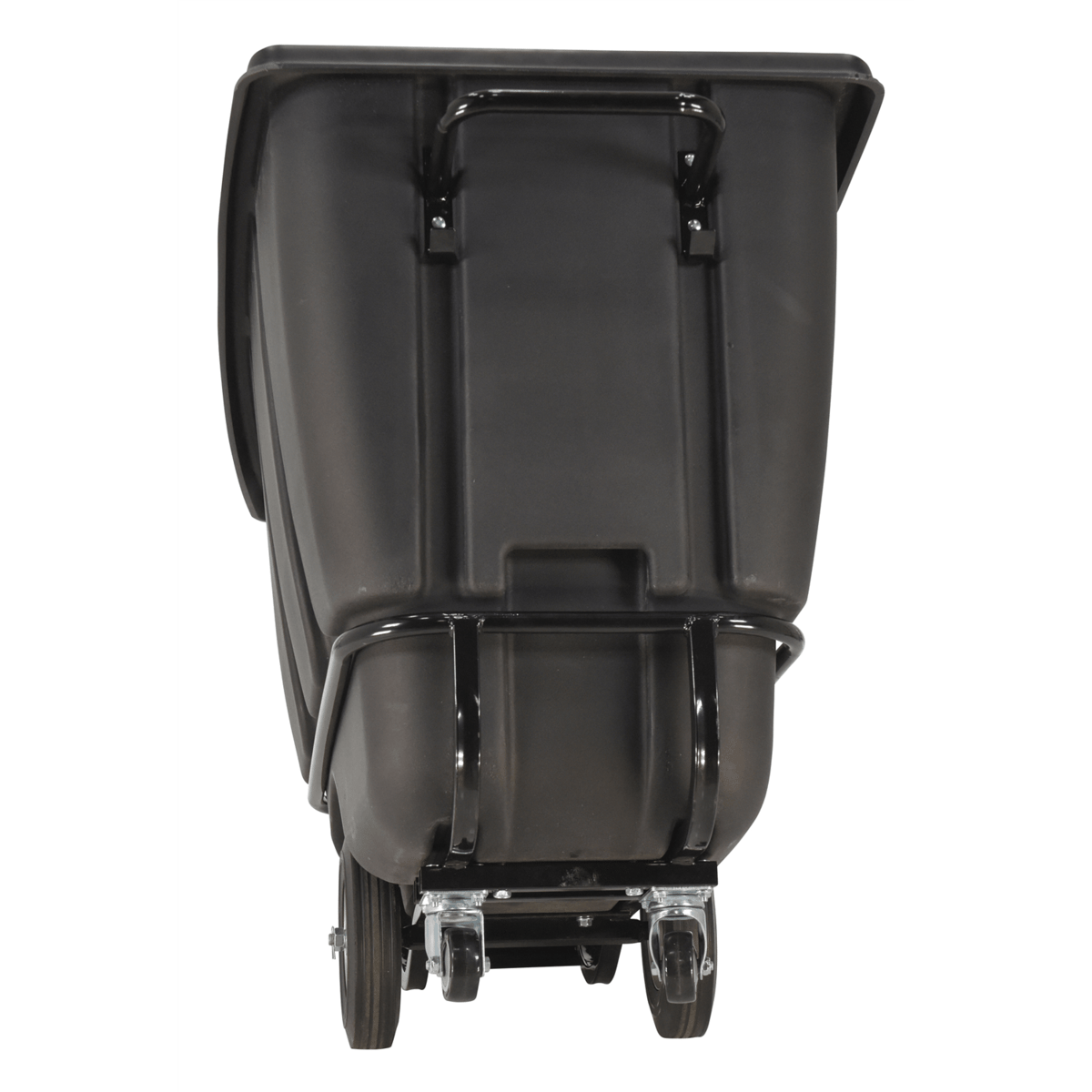 Vestil Plastic Medium Duty Tilt Truck 1/2 Cubic Yard 850 Lb. Capacity Black TDT-50-MD-BLACK