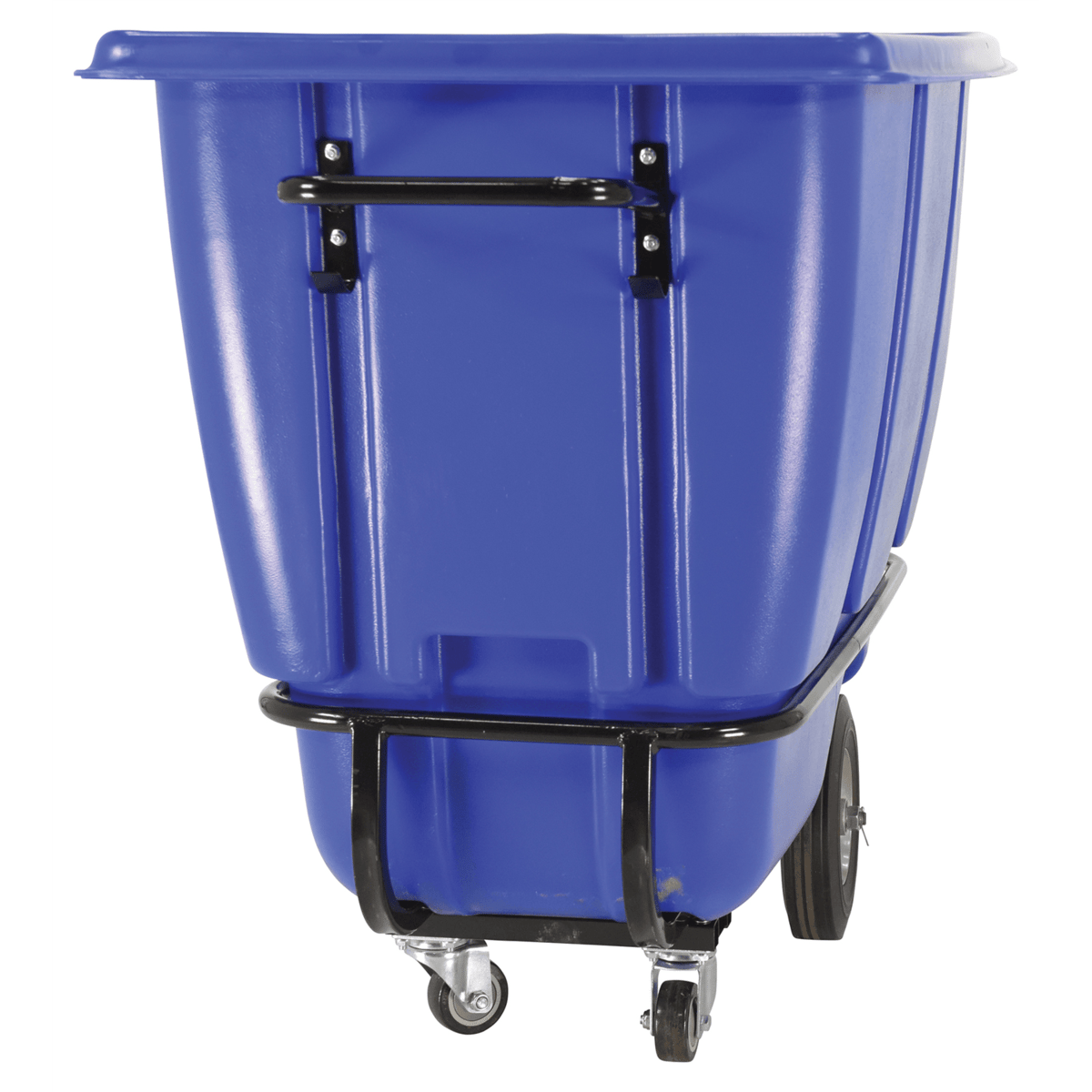 Vestil Plastic Medium Duty Tilt Truck 1/2 Cubic Yard 850 Lb. Capacity Blue TDT-50-MD-BLUE