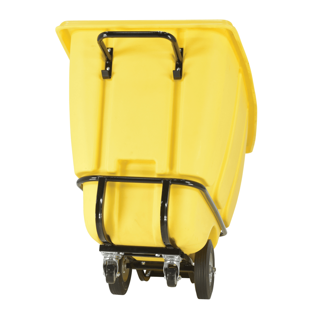 Vestil Plastic Medium Duty Tilt Truck 1/2 Cubic Yard 850 Lb. Capacity Yellow TDT-50-MD-YELLOW