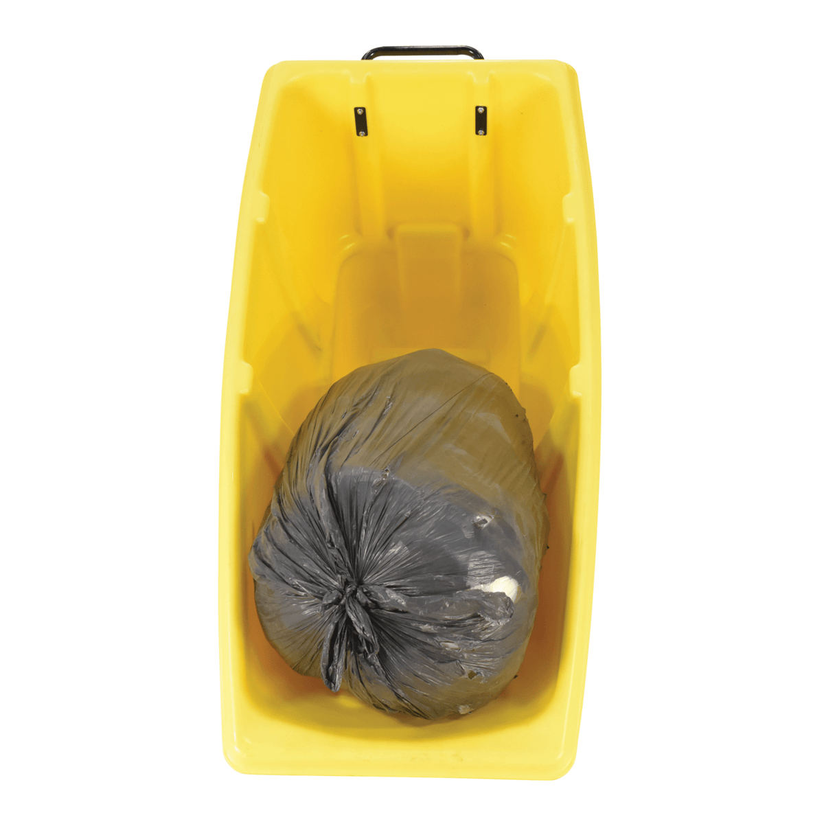 Vestil Plastic Medium Duty Tilt Truck 1/2 Cubic Yard 850 Lb. Capacity Yellow TDT-50-MD-YELLOW