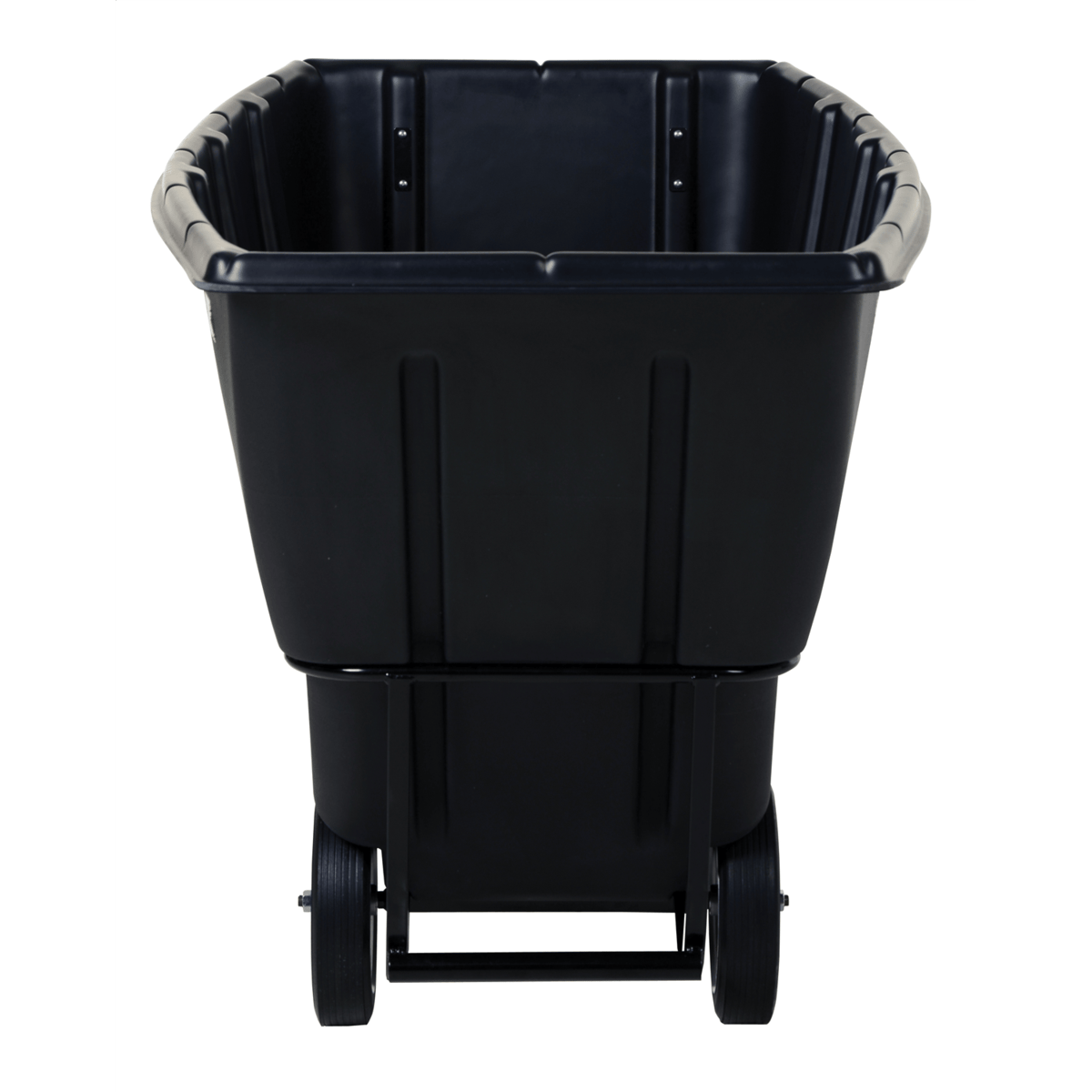 Vestil Plastic Heavy Duty Tilt Truck 1 Cubic Yard 2100 Lb. Capacity Black TDT-100-HD-BLACK