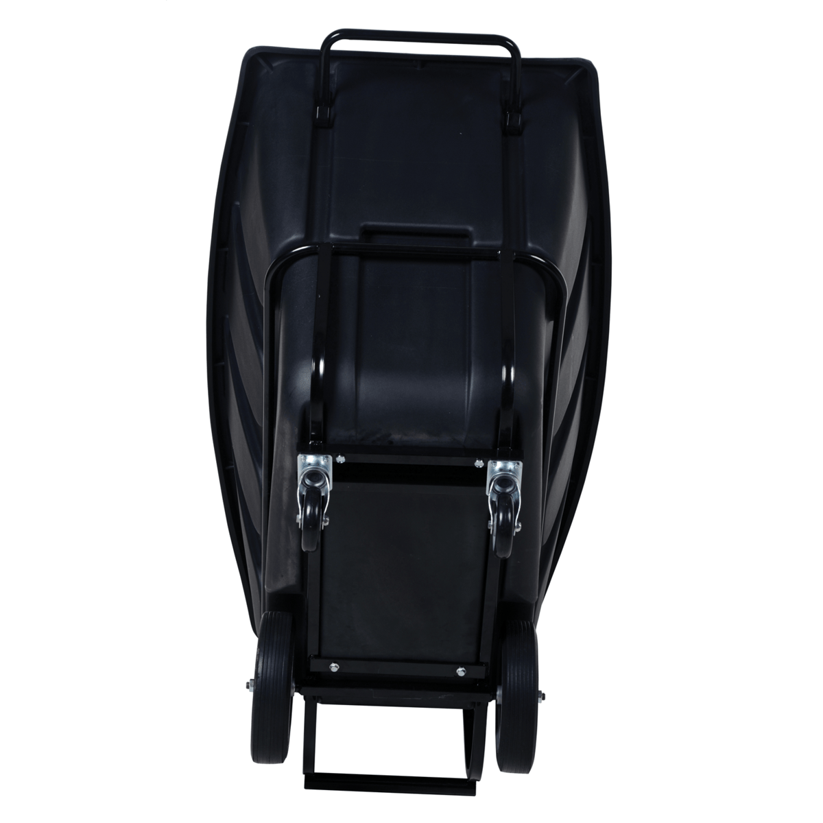 Vestil Plastic Heavy Duty Tilt Truck 1 Cubic Yard 2100 Lb. Capacity Black TDT-100-HD-BLACK