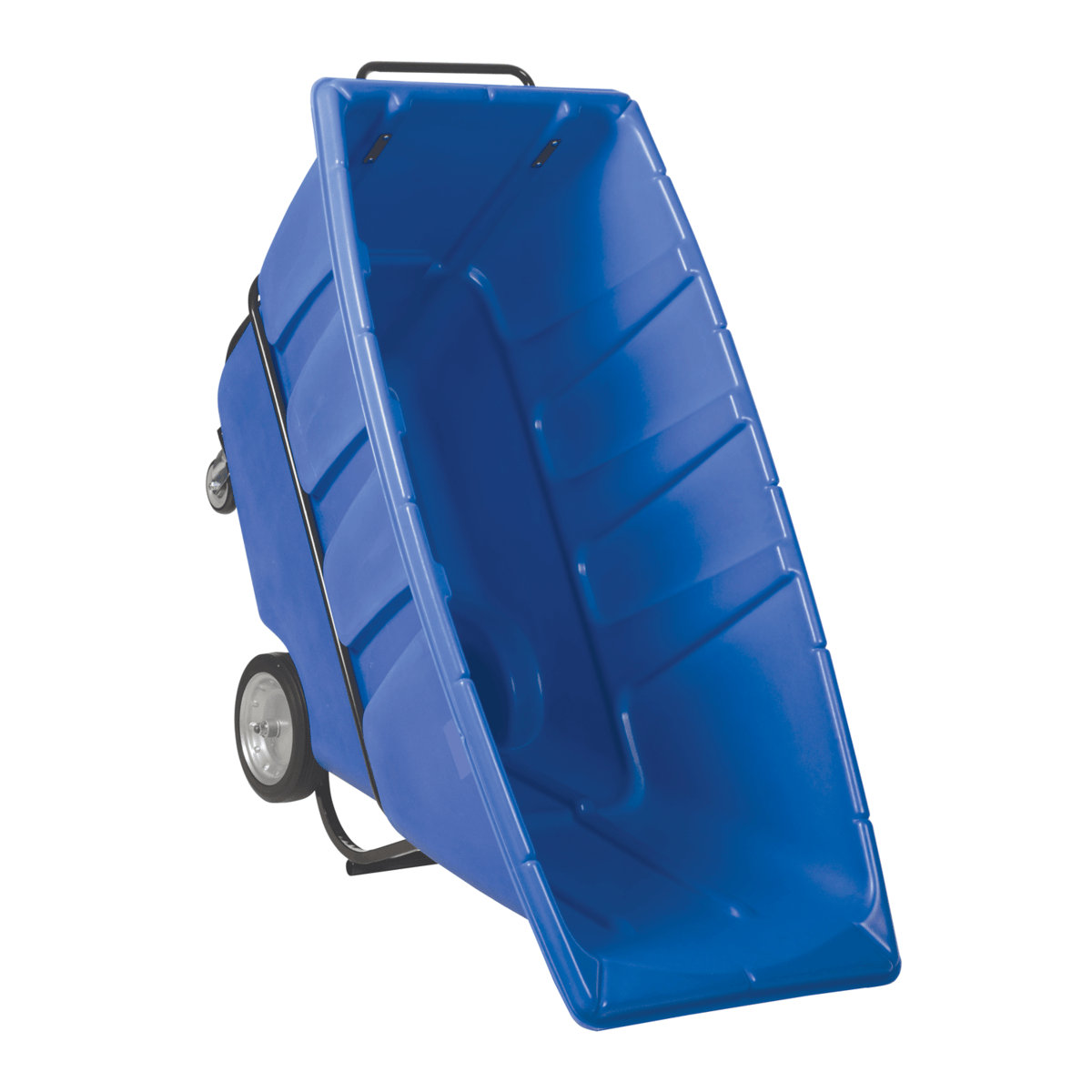 Vestil Plastic Heavy Duty Tilt Truck 1 Cubic Yard 2100 Lb. Capacity Blue TDT-100-HD-BLUE