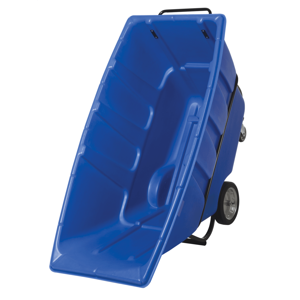 Vestil Plastic Heavy Duty Tilt Truck 1 Cubic Yard 2100 Lb. Capacity Blue TDT-100-HD-BLUE