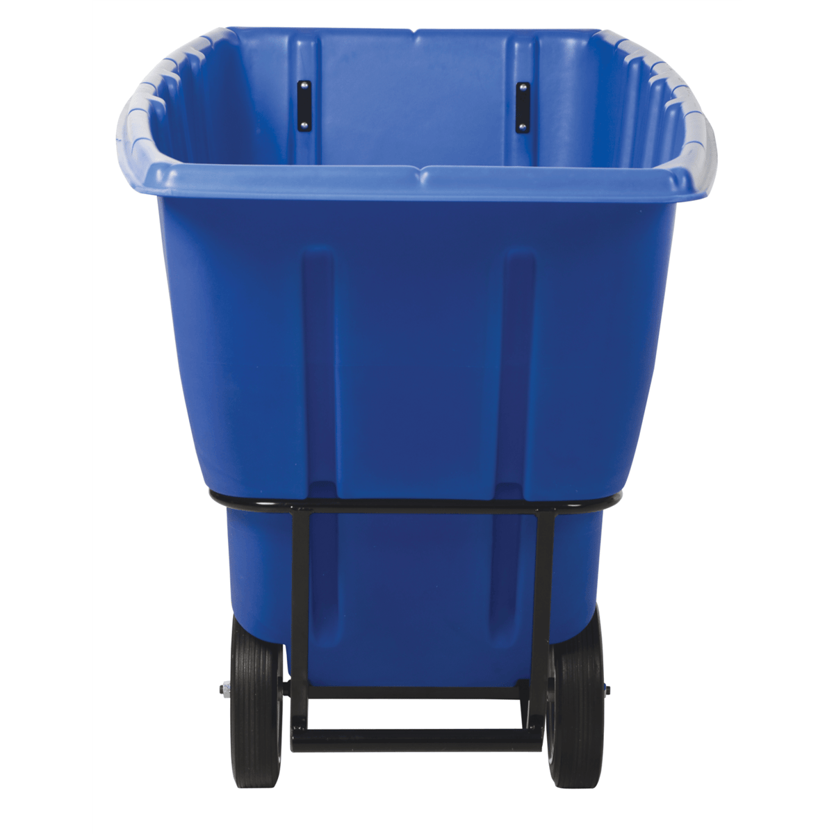 Vestil Plastic Heavy Duty Tilt Truck 1 Cubic Yard 2100 Lb. Capacity Blue TDT-100-HD-BLUE