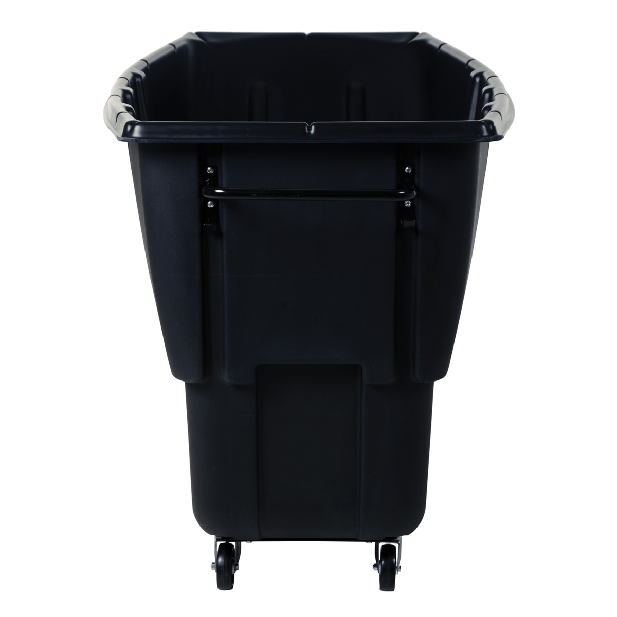 Vestil Plastic Light Duty Tilt Truck 1 Cubic Yard 850 Lb. Capacity Black TDT-100-LD-BLACK