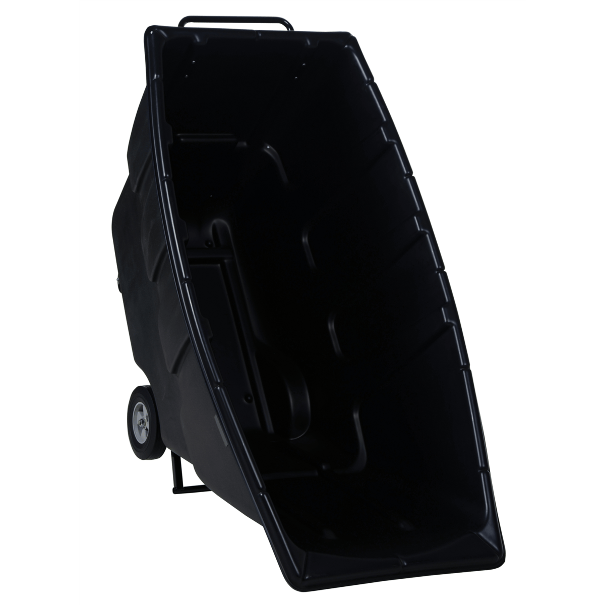 Vestil Plastic Light Duty Tilt Truck 1 Cubic Yard 850 Lb. Capacity Black TDT-100-LD-BLACK