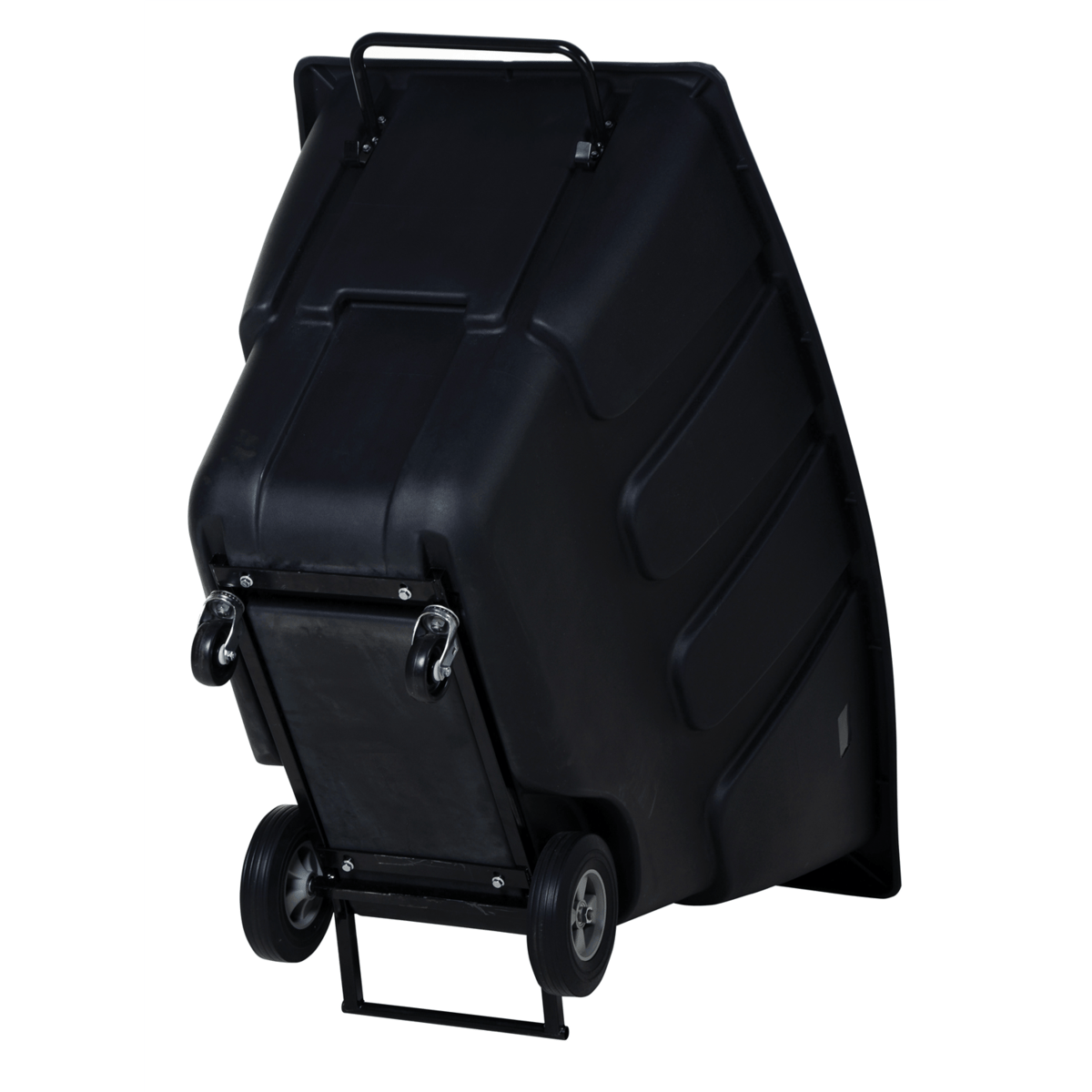 Vestil Plastic Light Duty Tilt Truck 1 Cubic Yard 850 Lb. Capacity Black TDT-100-LD-BLACK