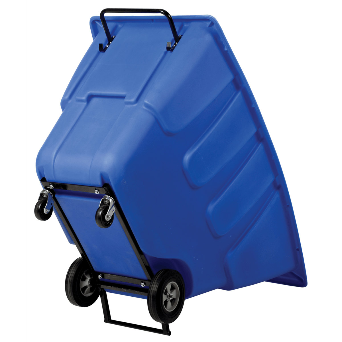 Vestil Plastic Light Duty Tilt Truck 1 Cubic Yard 850 Lb. Capacity Blue TDT-100-LD-BLUE
