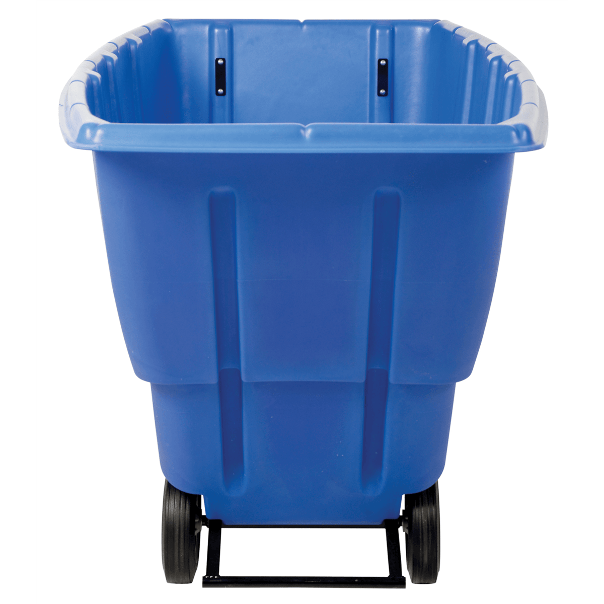 Vestil Plastic Light Duty Tilt Truck 1 Cubic Yard 850 Lb. Capacity Blue TDT-100-LD-BLUE