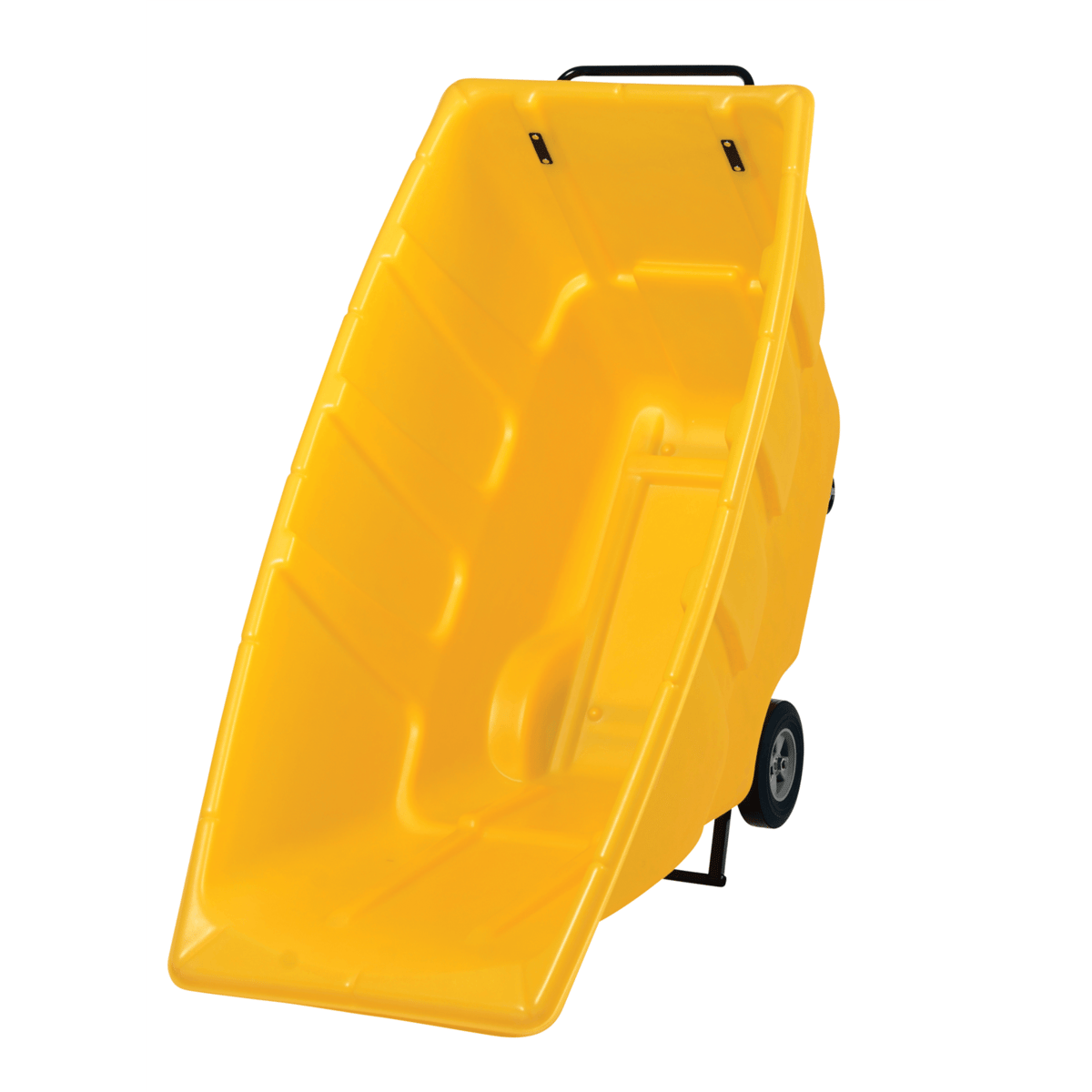 Vestil Plastic Light Duty Tilt Truck 1 Cubic Yard 850 Lb. Capacity Yellow TDT-100-LD-YELLOW
