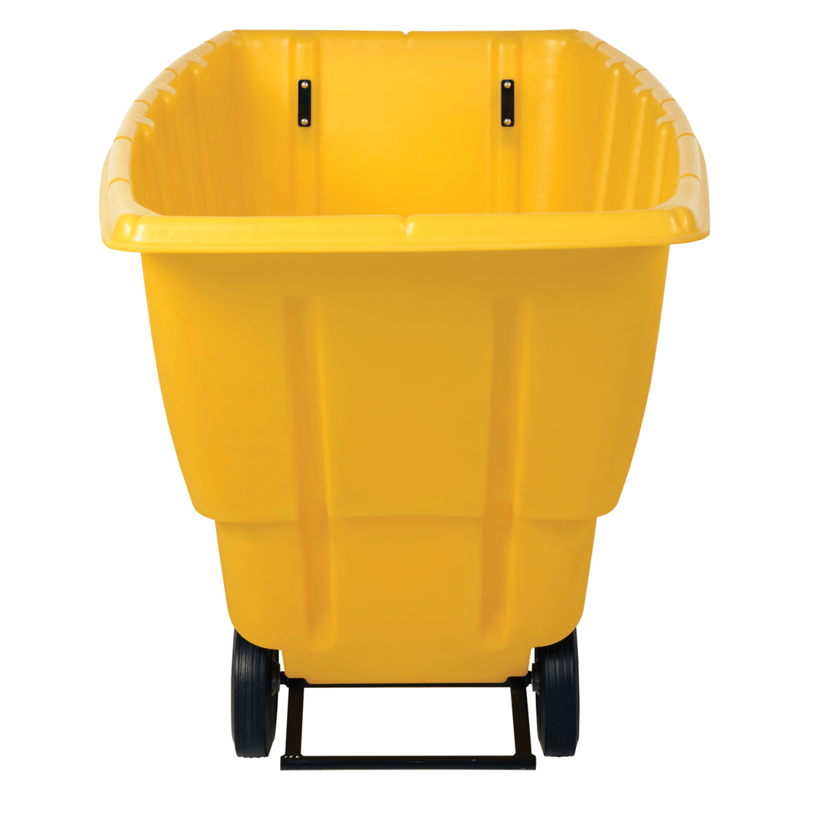 Vestil Plastic Light Duty Tilt Truck 1 Cubic Yard 850 Lb. Capacity Yellow TDT-100-LD-YELLOW