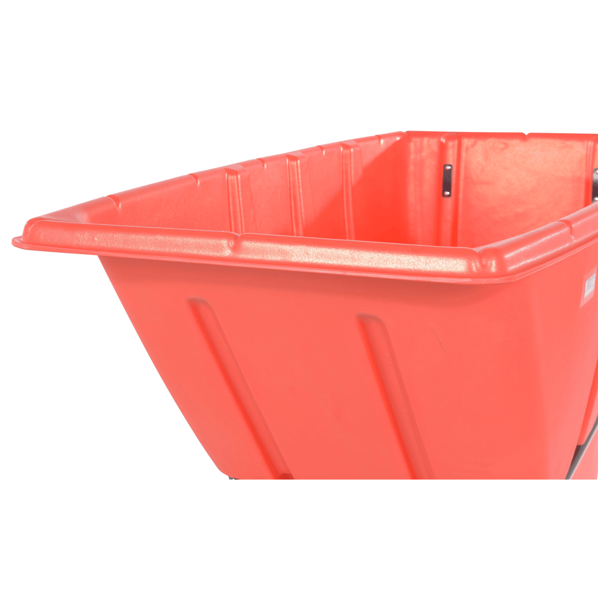 Vestil Plastic Medium Duty Tilt Truck 1 Cubic Yard 1250 Lb. Capacity Red TDT-100-MD-RED