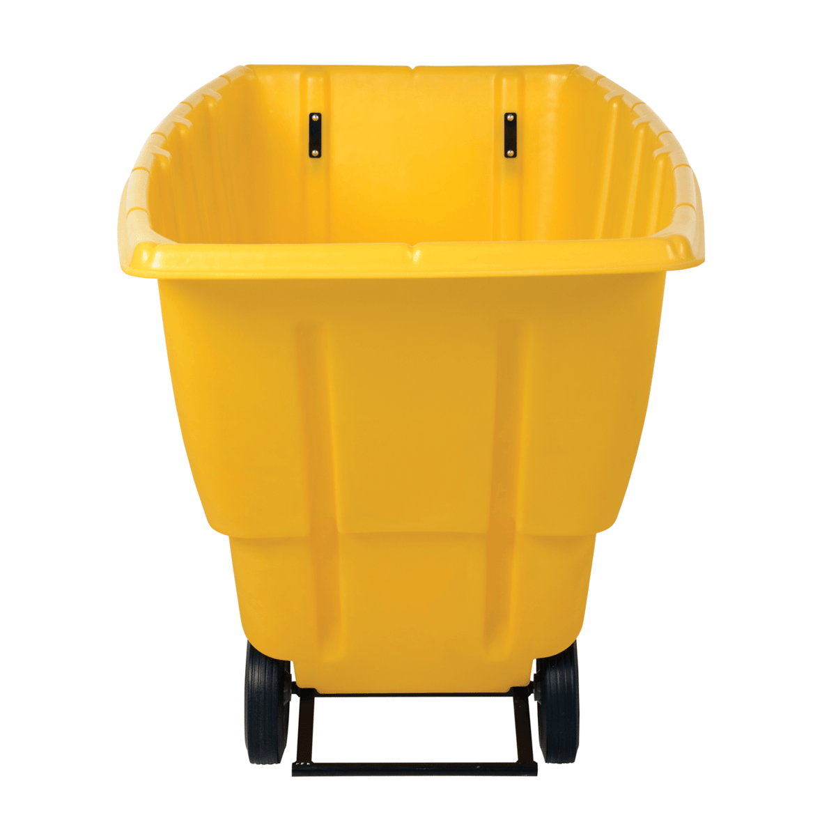 Vestil Plastic Medium Duty Tilt Truck 1 Cubic Yard 1250 Lb. Capacity Yellow TDT-100-MD-YELLOW