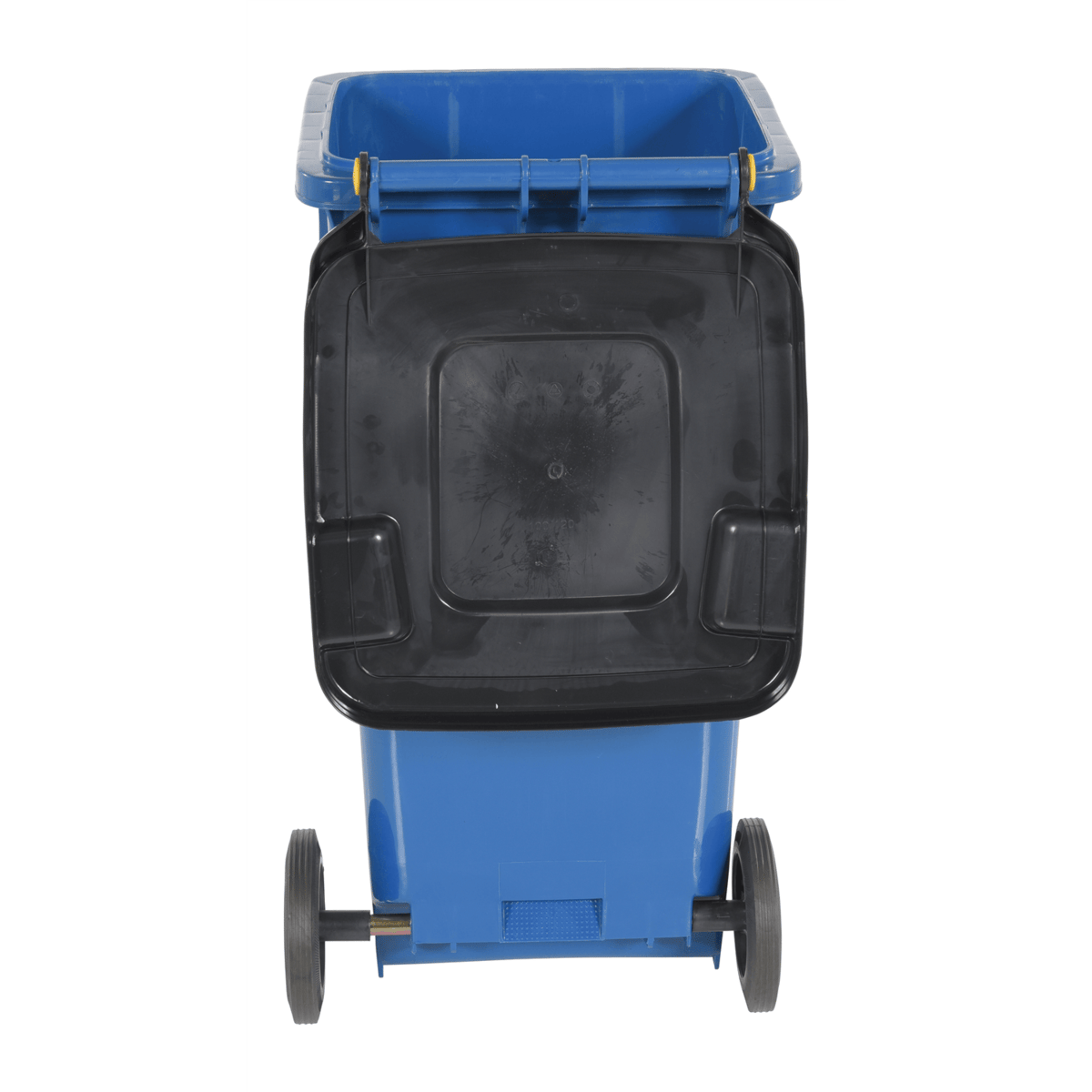Vestil High Density Polyethylene 32 Gallon Trash Can Blue TH-32-BLU