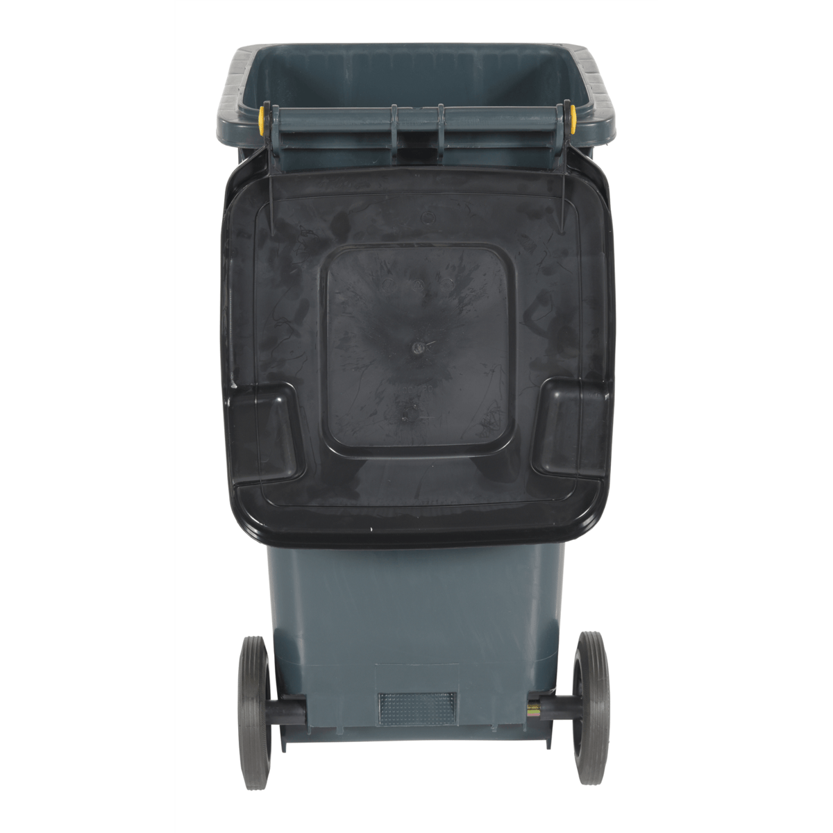 Vestil High Density Polyethylene 32 Gallon Trash Can Gray TH-32-GY