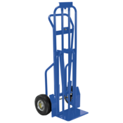 Vestil Steel Four Wheel Hand Truck 600 Lb. Capacity Blue TWC-600-DLX