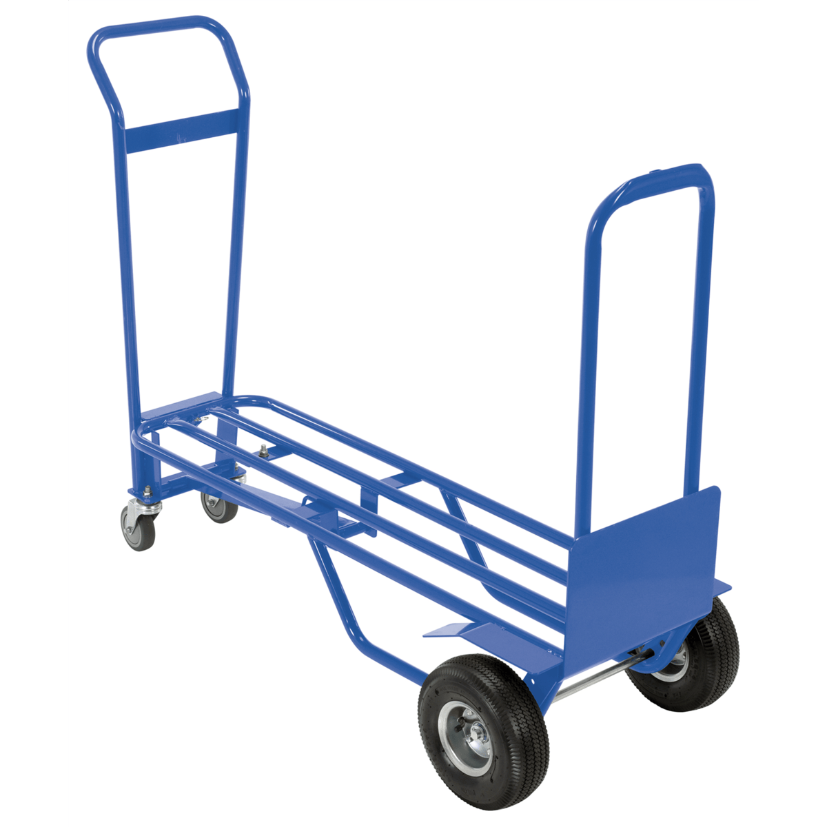 Vestil Steel Four Wheel Hand Truck 600 Lb. Capacity Blue TWC-600-DLX