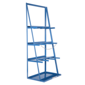 Vestil Steel Vertical Bar Rack 39.375 x 24.125 x 84 3,000 Lb. Capacity Blue VBR-9