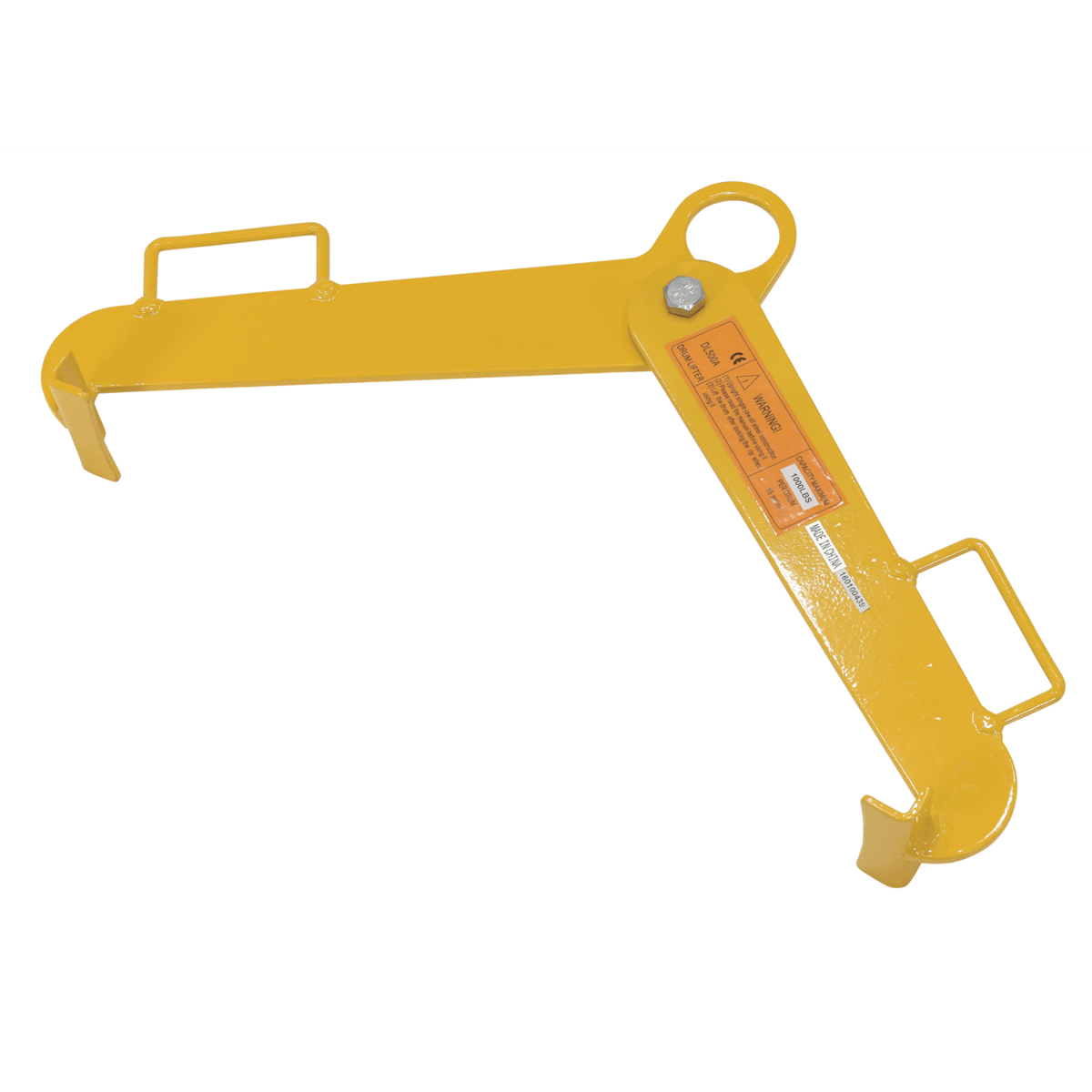 Vestil Steel Vertical Drum Clamp 1,000 Lb. Capacity Yellow VDC-1000