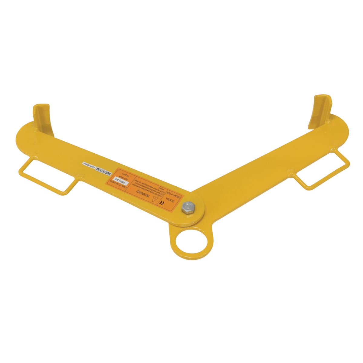 Vestil Steel Vertical Drum Clamp 1,000 Lb. Capacity Yellow VDC-1000