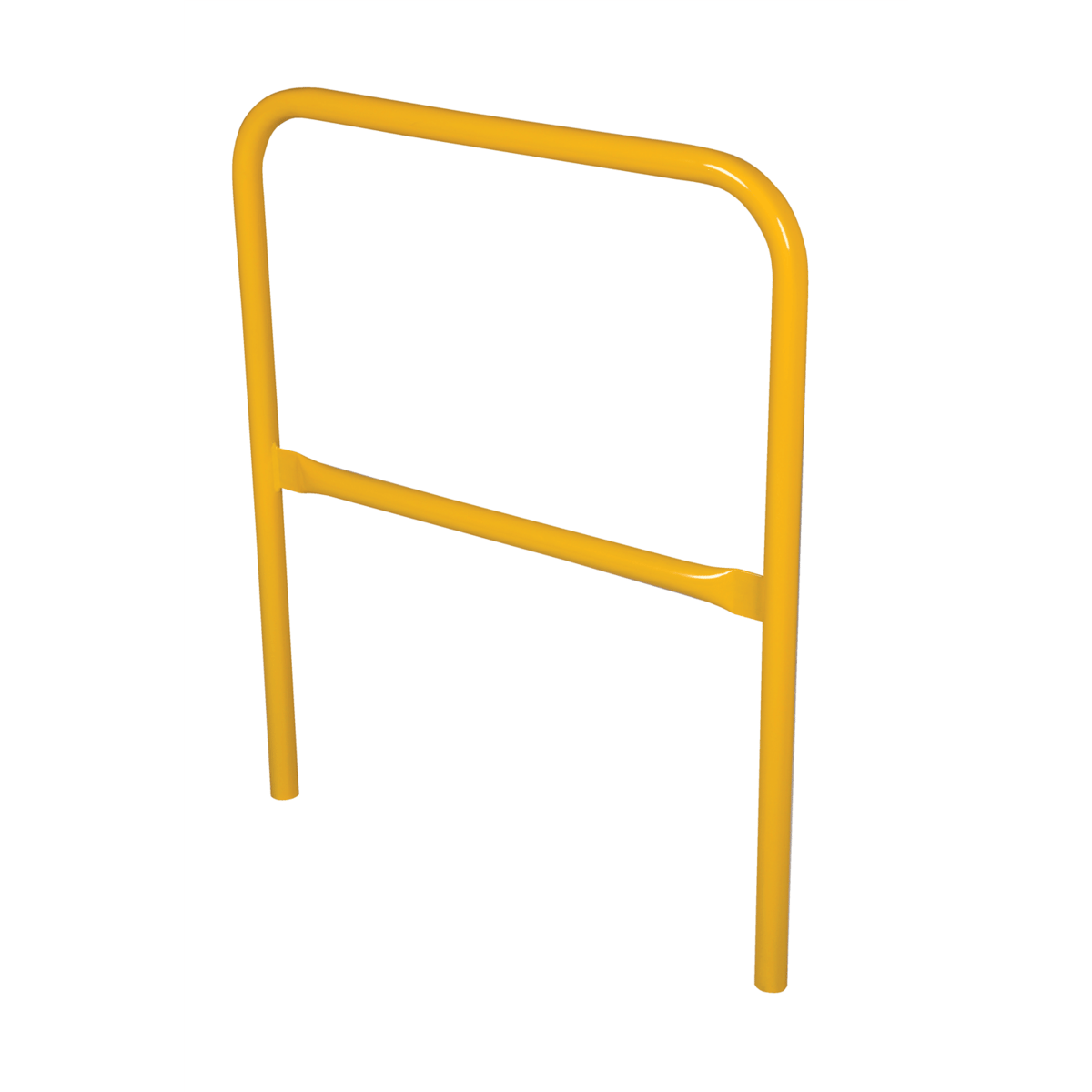 Vestil Steel Safety Railing 3 Ft. Length Yellow VDKR-3