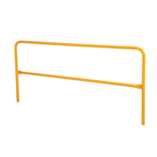 Vestil Steel Safety Railing 8 Ft. Length Yellow VDKR-8