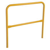 Vestil Steel Safety Railing 4 Ft. Length Yellow VDKR-4