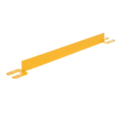 Vestil Steel Toe Board for pipe Safety Railing 3 Ft. Length Yellow VDKR-3-TB