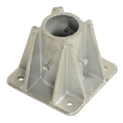 Vestil Cast Steel Single Socket for Pipe Safety Railing Silver VDKR-P101