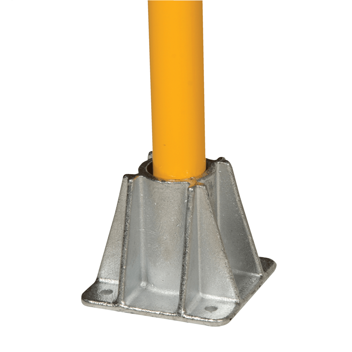 Vestil Cast Steel Single Socket for Pipe Safety Railing Silver VDKR-P101