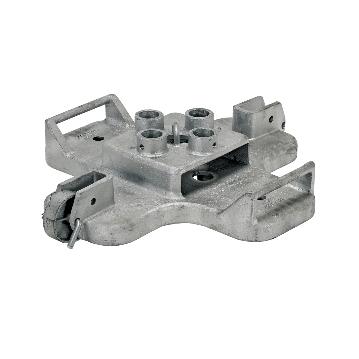 Vestil Cast Iron Pipe Safety Railing Base 2.13 In. x 28.5 In. x 5.7 In. Gray VDKR-BASE
