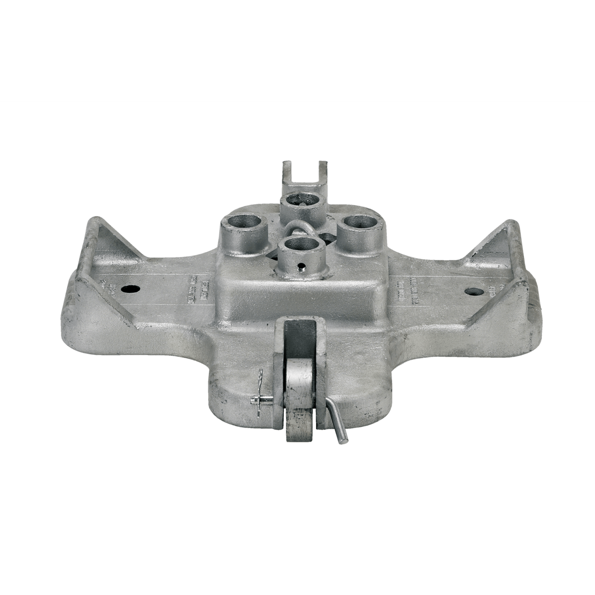 Vestil Cast Iron Pipe Safety Railing Base 2.13 In. x 28.5 In. x 5.7 In. Gray VDKR-BASE