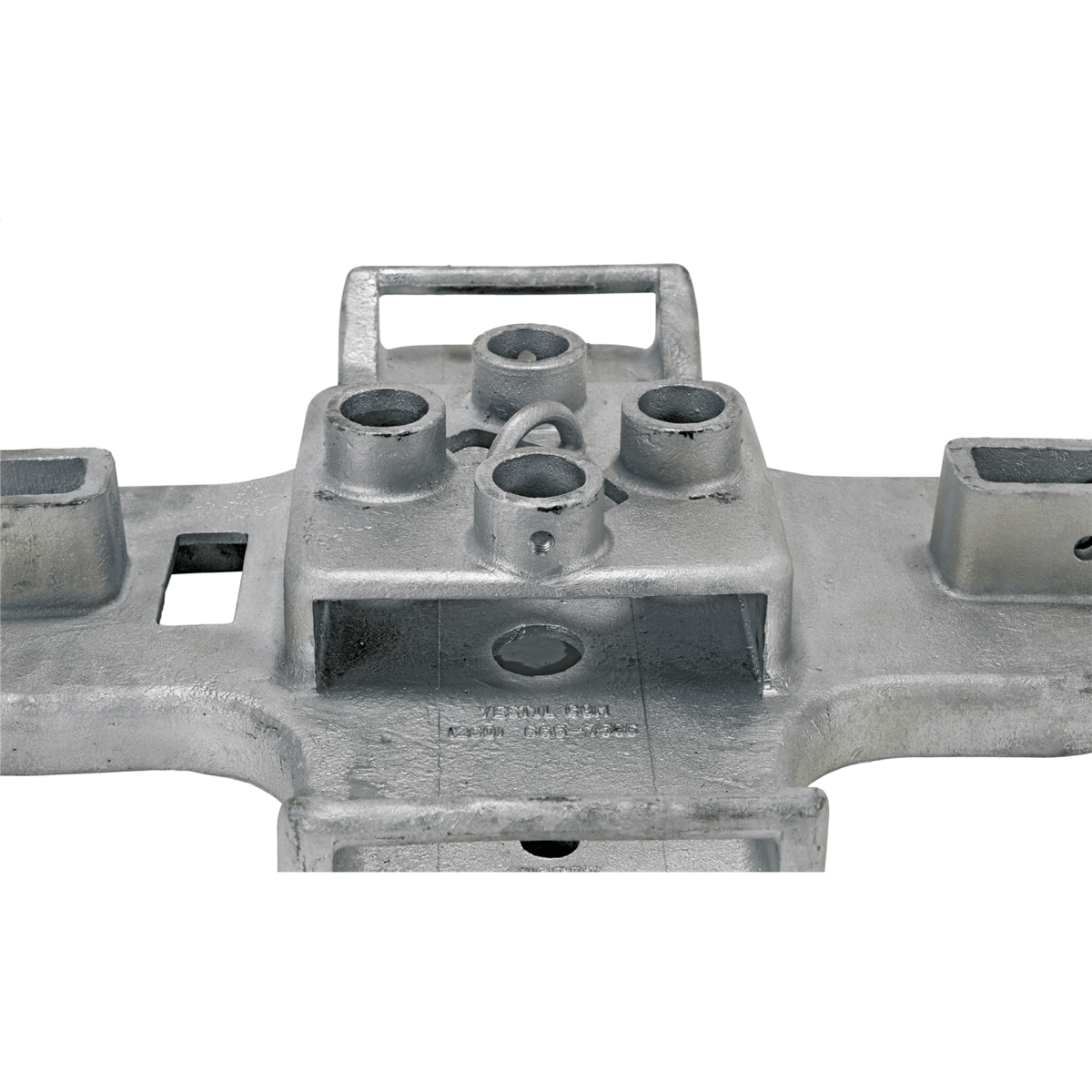 Vestil Cast Iron Pipe Safety Railing Base 2.13 In. x 28.5 In. x 5.7 In. Gray VDKR-BASE