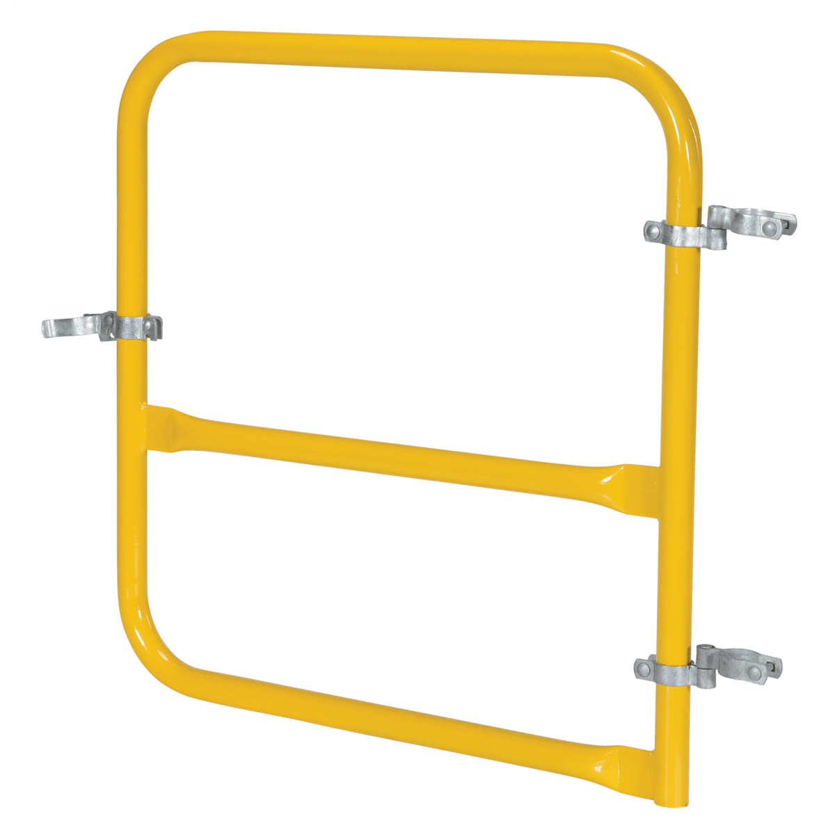 Vestil Steel Pipe Safety Railing Gate B-Shaped 36 In. x 36 in. Yellow VDKR-G3-B