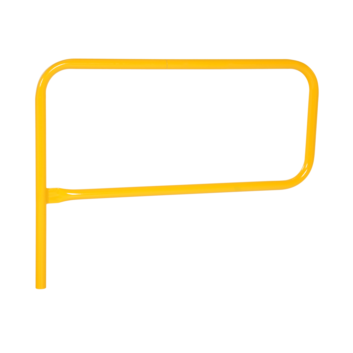 Vestil Steel Pipe Safety Railing Gate P-Shaped 48 In. x 36 In. Yellow VDKR-G4