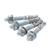 Vestil Steel Concrete Sleeve Anchor Bolts 4 Pack 3/8 In. x 3 In. Silver AS-383-4PK
