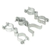 Vestil Steel Hinged Connectors for Pipe Safety Railing Silver VDKR-CON