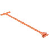 Vestil Steel Machine Roller Steering Bar Handle 36In Len. for Use w/ VHMS-8,15and30 Orange VHMH-36-2