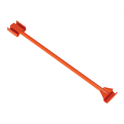 Vestil Steel Turning Bar Handle for Use with VHMS-8, 15, and 30 Orange VHMH-TB-2