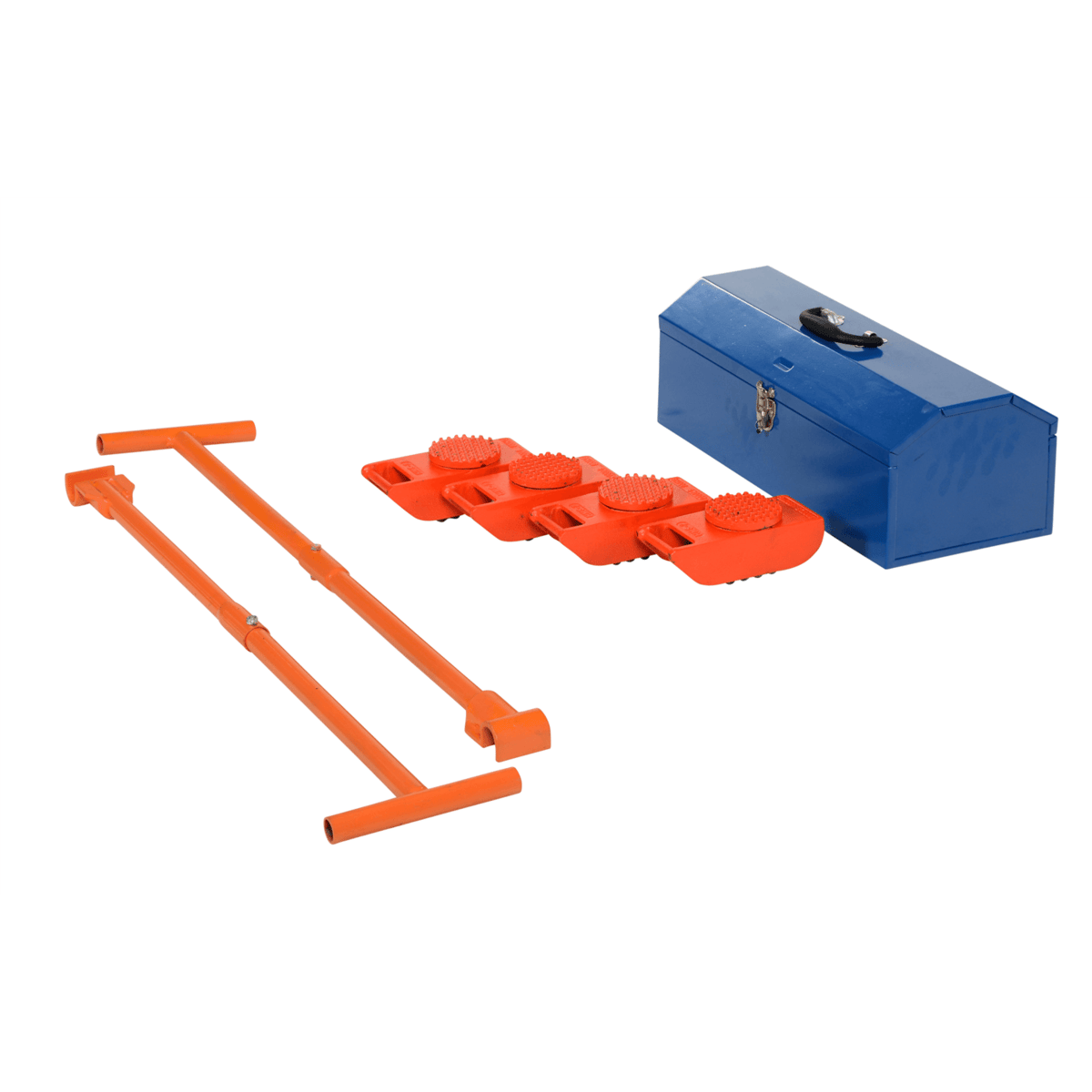 Vestil Steel Machine Roller Kit 8,000 Lb. Capactiy Orange VHMS-2-KIT