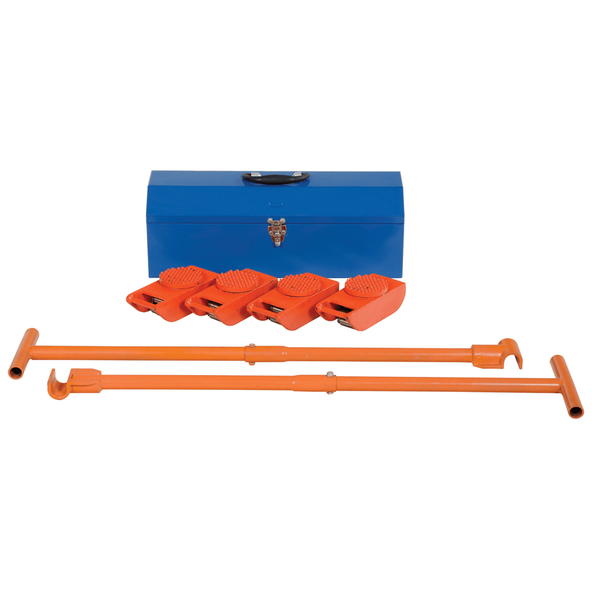 Vestil Steel Machine Roller Kit 8,000 Lb. Capactiy Orange VHMS-2-KIT