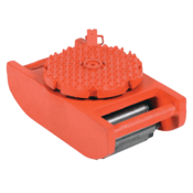 Vestil Steel Machine Roller 8,000 Lb. Capacity Orange VHMS-8