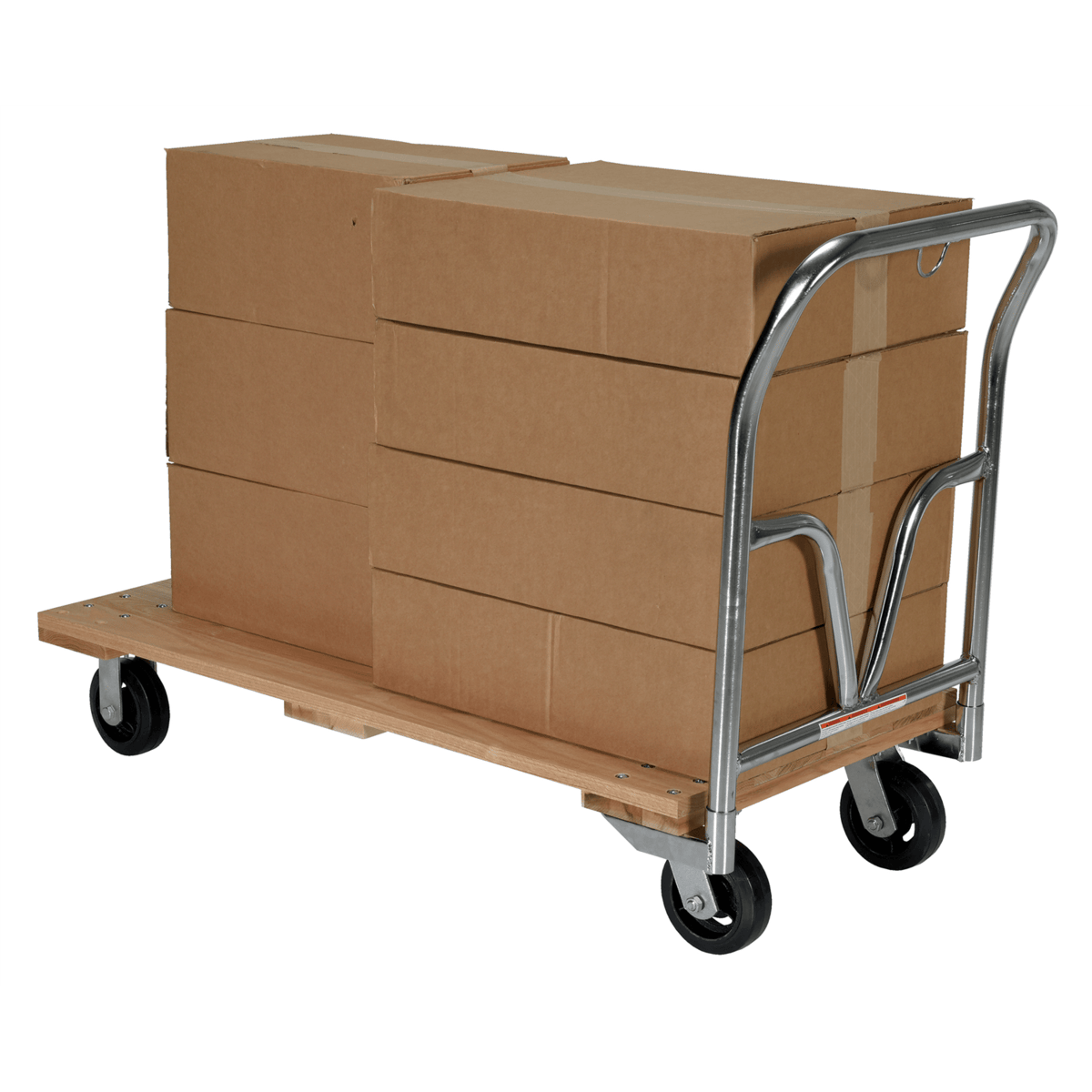 Vestil 24 x 48 Hardwood Platform Truck 1,600 Lb. Capacity Tan VHPT-2448