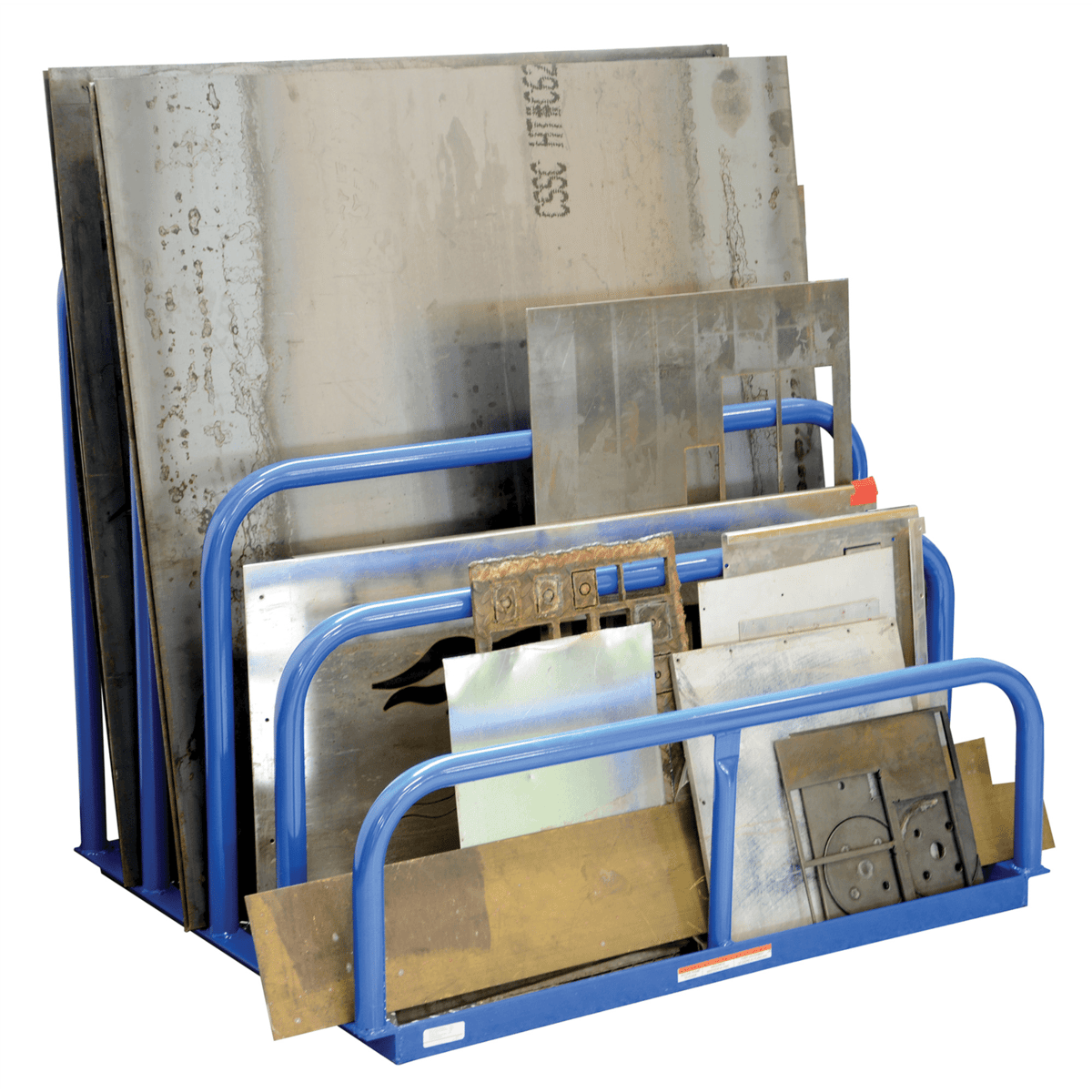 Vestil Welded Steel Variable Height Sheet Rack 36 x 47.375 x 41.75 1,500 Lb. Capacity Blue VHSR-4