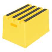 Vestil Polyethylene 1-Step Step Stool 500 Lb. Capacity Yellow VST-1-Y